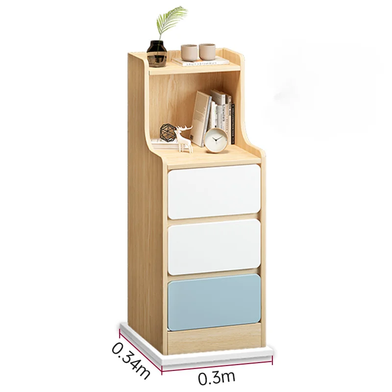 Wooden Mini Bedside Table Luxury Drawer Living Room Nightstands Modern Simplicity Narrow Storage night tables Home Furniture