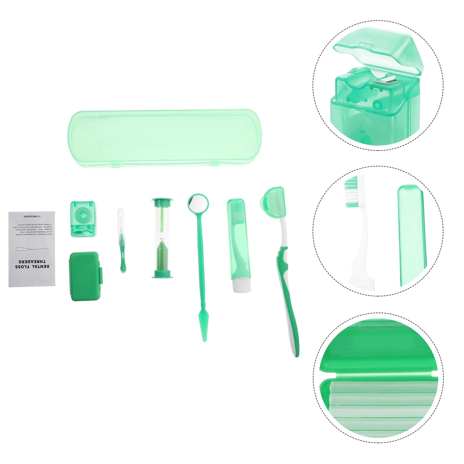 Kit de soins bucco-dentaires pour accolades, cure-dents, fil dentaire, brosse à dents fendue, ligne de broCumbria, fournitures