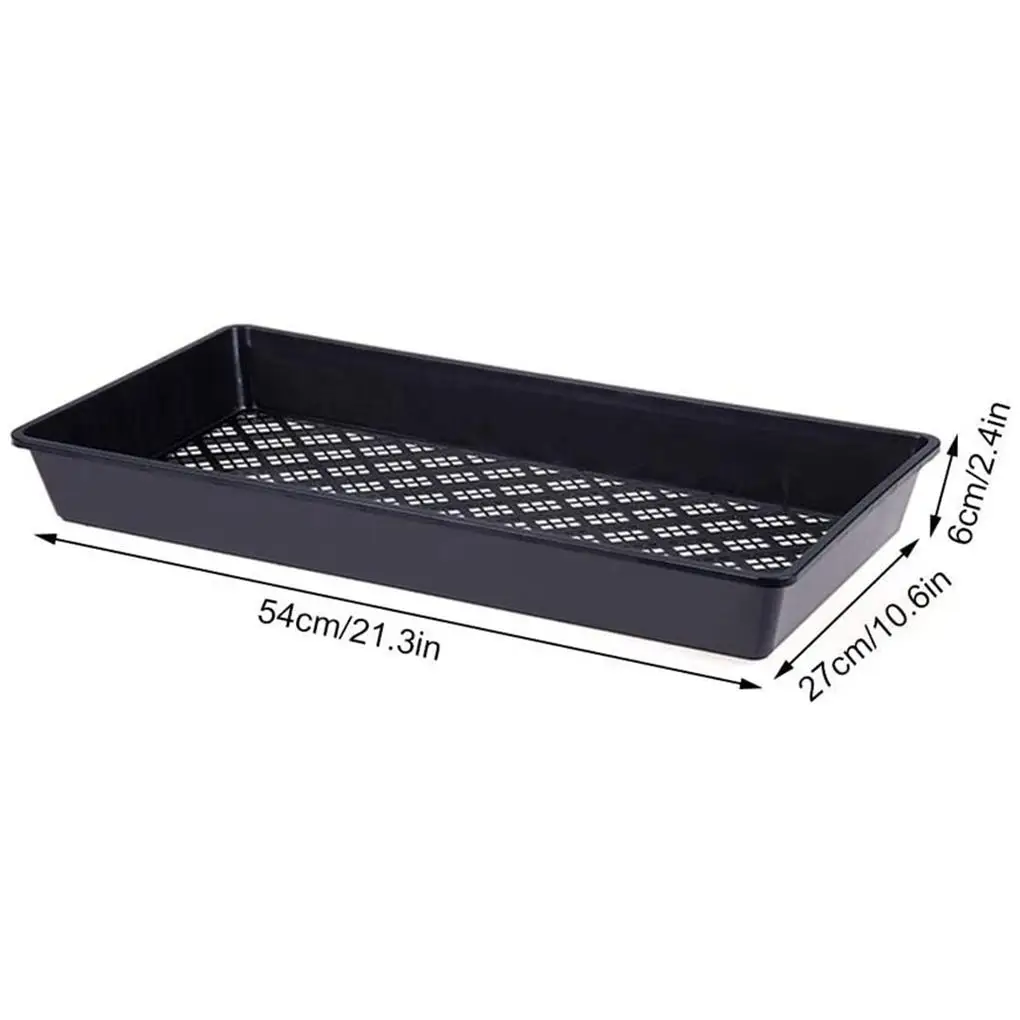 2pcs Seedling Tray Lightweight Seed Starters Mesh Bottom Seedlings Box