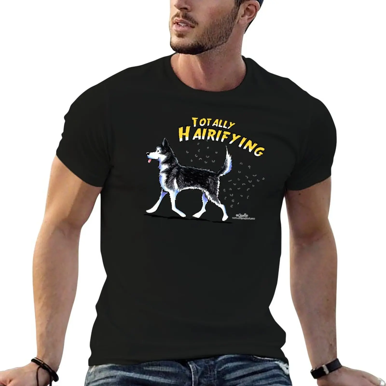 

Siberian Husky :: Totally Hairifying T-Shirt t shirt man designer t shirt man luxury T-Shirt