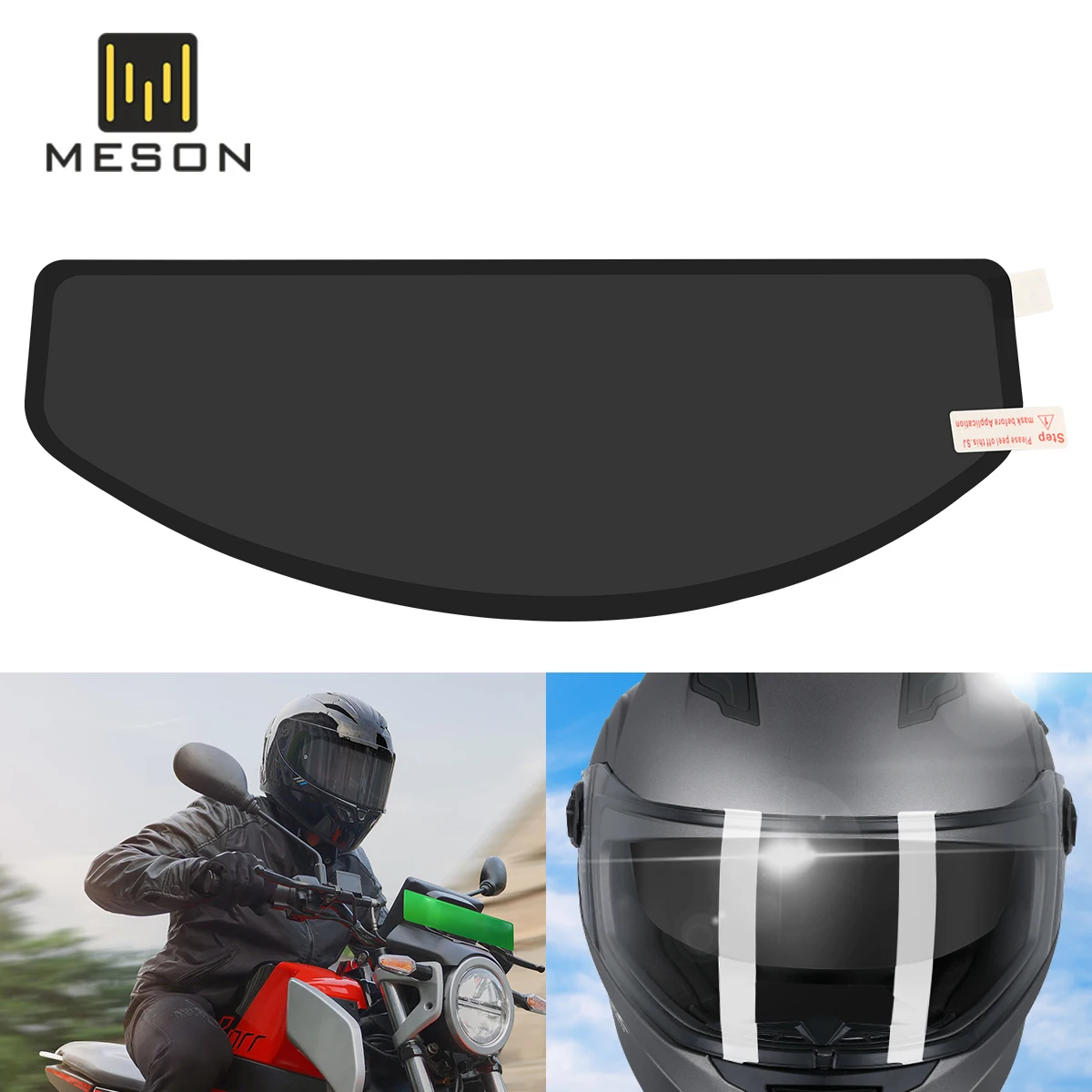 1/2pcs Motorcycle Helmet Sun Proof Anti-glare Antifog Film UV Protection Autocycle Helmet Sunscreen Film Motorbikes Helmet Parts