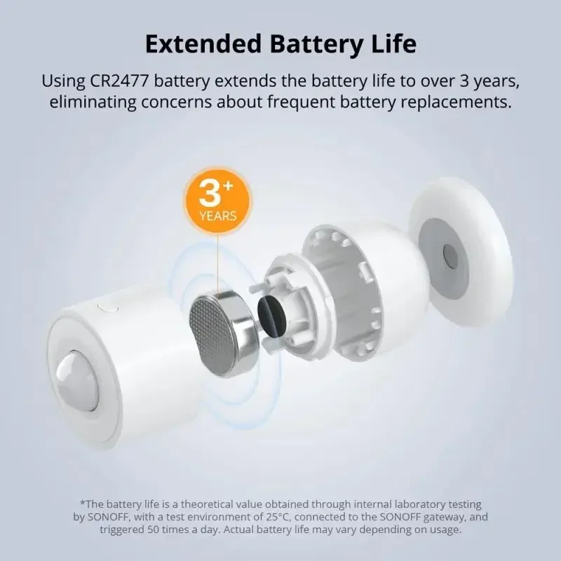 SONOFF SNZB-03P Zigbee Motion Sensor Light Detection Home Security Local Smart Scene Linkage via eWeLink APP Alexa Google