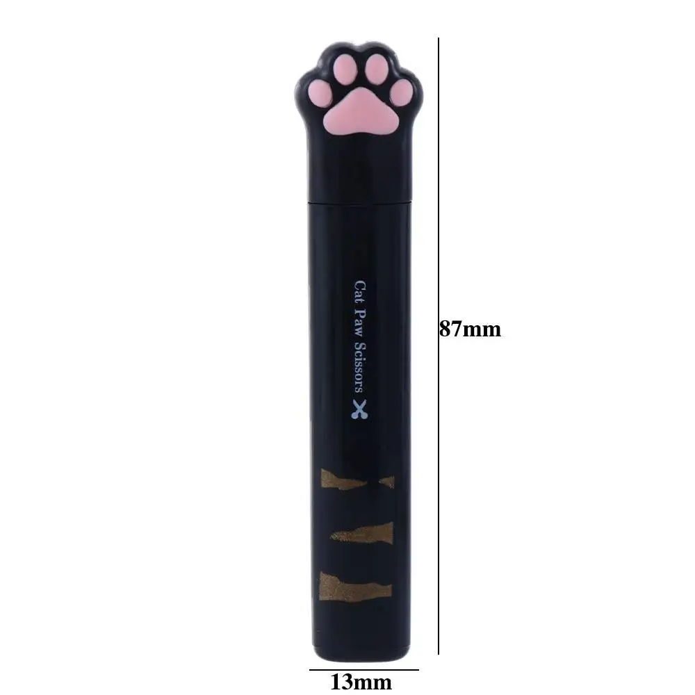 มัลติฟังก์ชั่เครื่องเขียน Kawaii Mini สาวของขวัญพับออกแบบ Cat Paw กรรไกรมือกรรไกรสแตนเลส