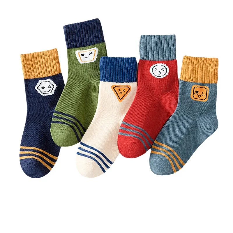 Jungen Socken Frühling Baumwolle Socken Kinder Lieblings Cartoon Bär Muster Kalb Socke Baby Kleinkind 1-12y warm und weich