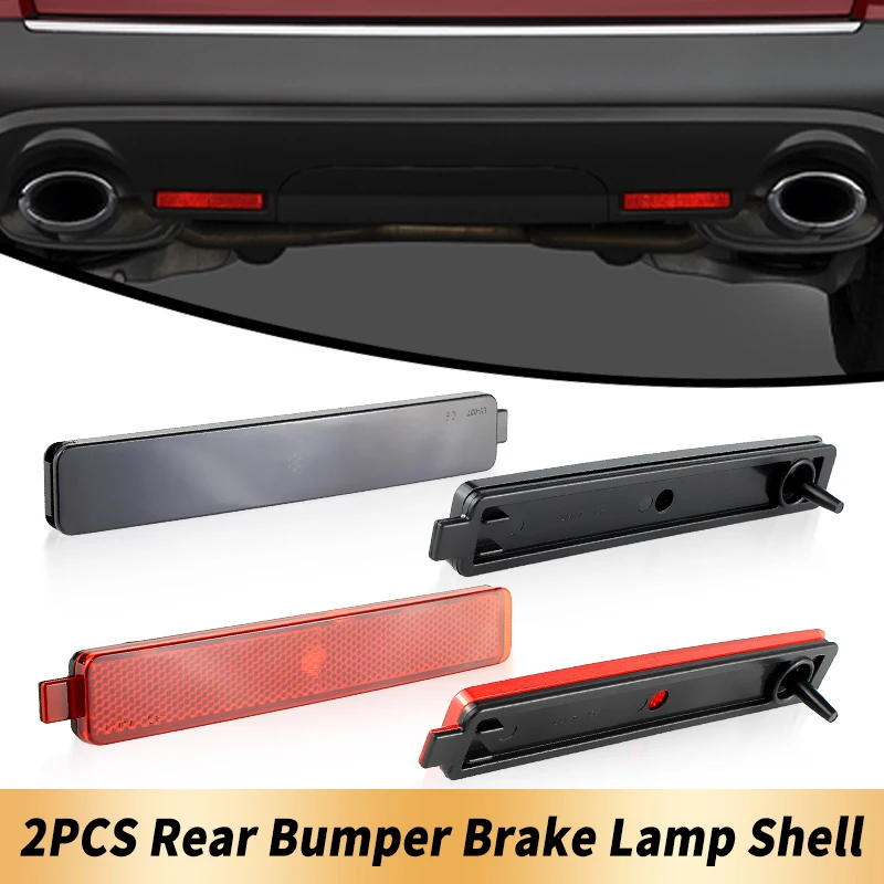 2PCS Only Shells Rear Bumper Brake Light Covers Fit For Buick Enclave 08-12 For Cadillac CTS-V 08-13 For Chevrolet Equinox 05-09