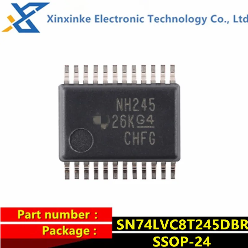 10PCS SN74LVC8T245DBR H245 SSOP-24 Logic ICs Translating Transceiver Voltage Levels 8-Bit Dual-Supply Bus Xcvr Brand New