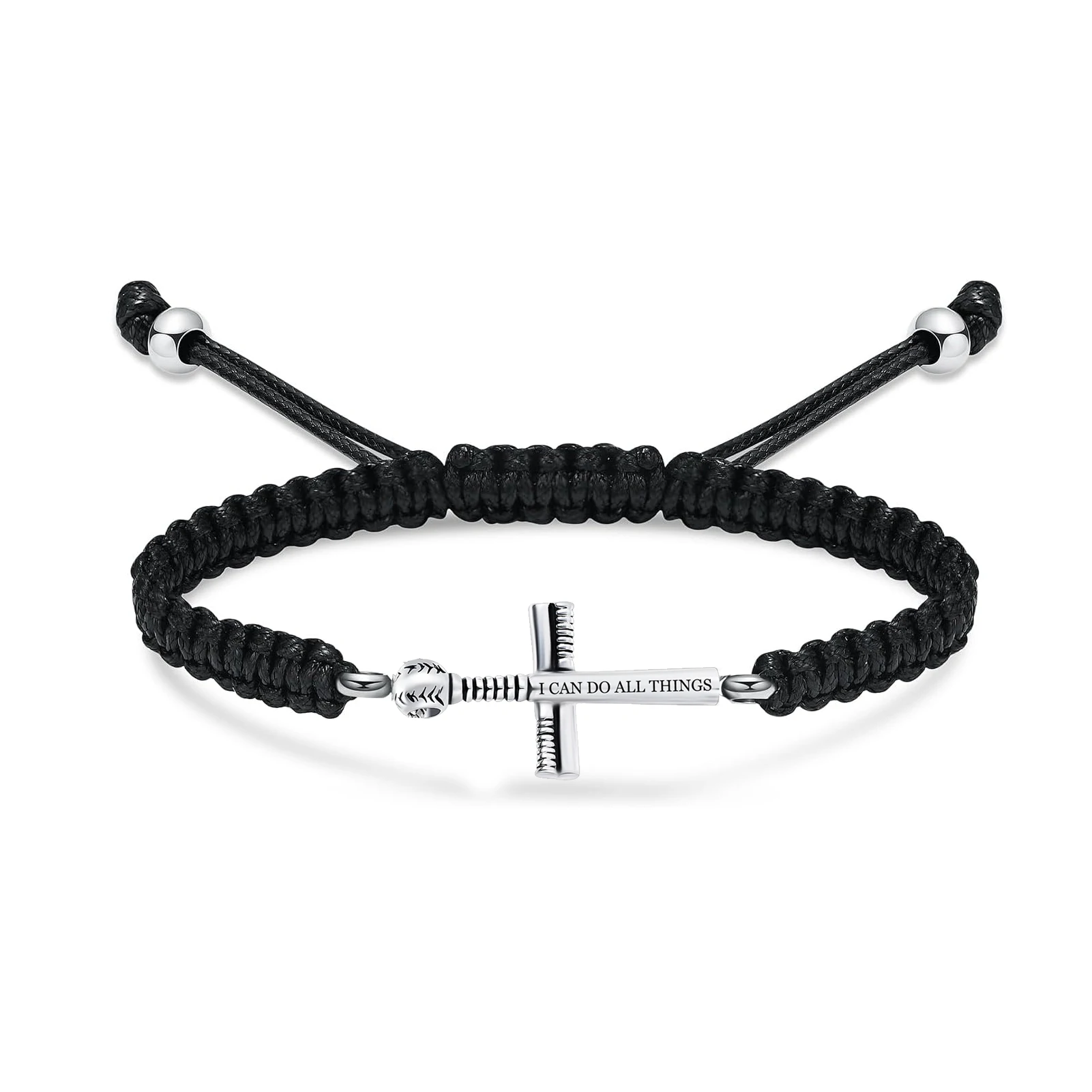 Baseball Bat Cross Cremation Bracelet Chain for Human Ashes Urn Jewelry Memorial Ashes Bracelet Support Free Customization