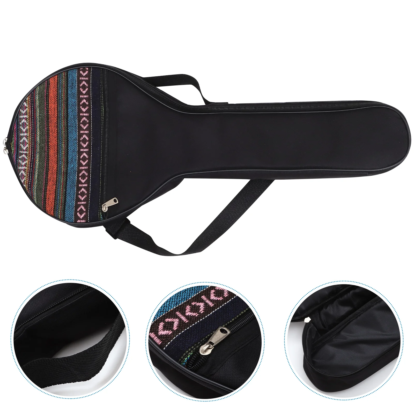 

Carrying Bag Concert Banjo Case Black Waterproof Oxford Cloth Backpack Musical Instrument Accessories