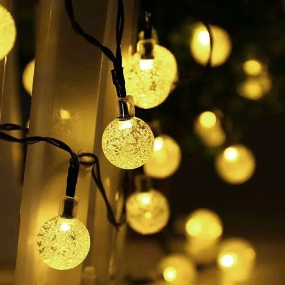 100LED 12M Solar Light String Christmas Tree Decoration Outdoor Fairy Garland Lamp for Garden Wedding Party Holiday New Year