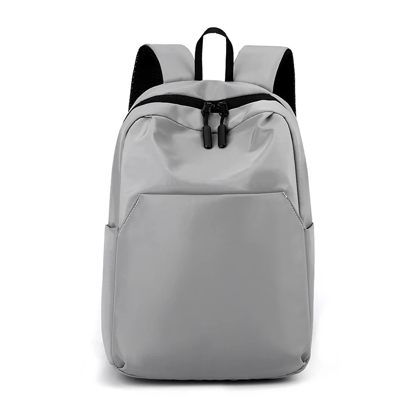 Casual solid color backpack for outdoor travel, lightweight small backpack, Japanese style trendy solid color for boys