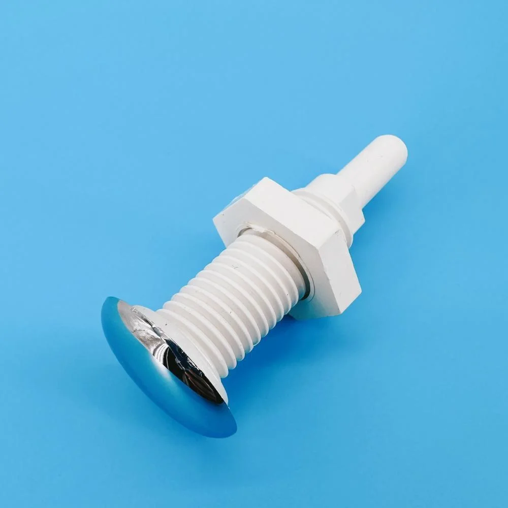 8mm 노즐 30mm 커버 스트레이트 버블 노즐 Φ8 크롬 캡 PVC 베이스 온수 욕조 에어 제트 노즐 마사지 욕조 제트 노즐