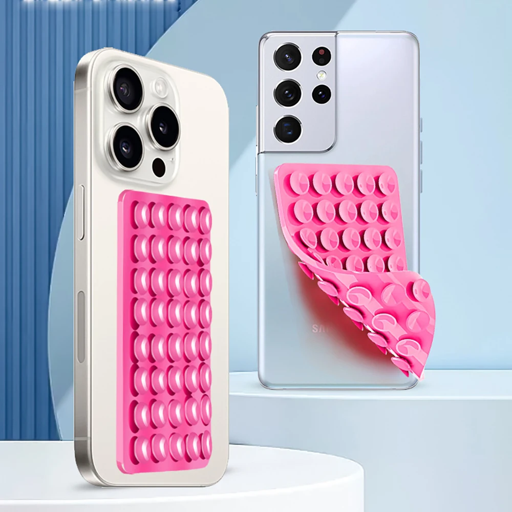 Doppelseitiges Silikon-Saugnapf für Mobiltelefon befestigung Saugnapf-selbst klebendes Silikonkautschuk-Saugnapf für festes Pad