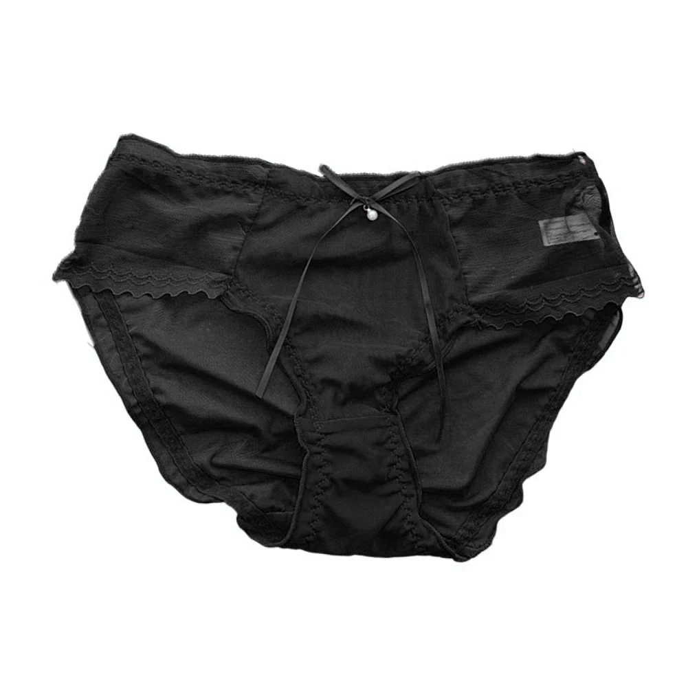 

Womens Thin Comfortable Briefs Sexy Mesh See Through Low Waist Solid Soft Underwear Hot Sexy Lingerie Pack Women Women's Panties