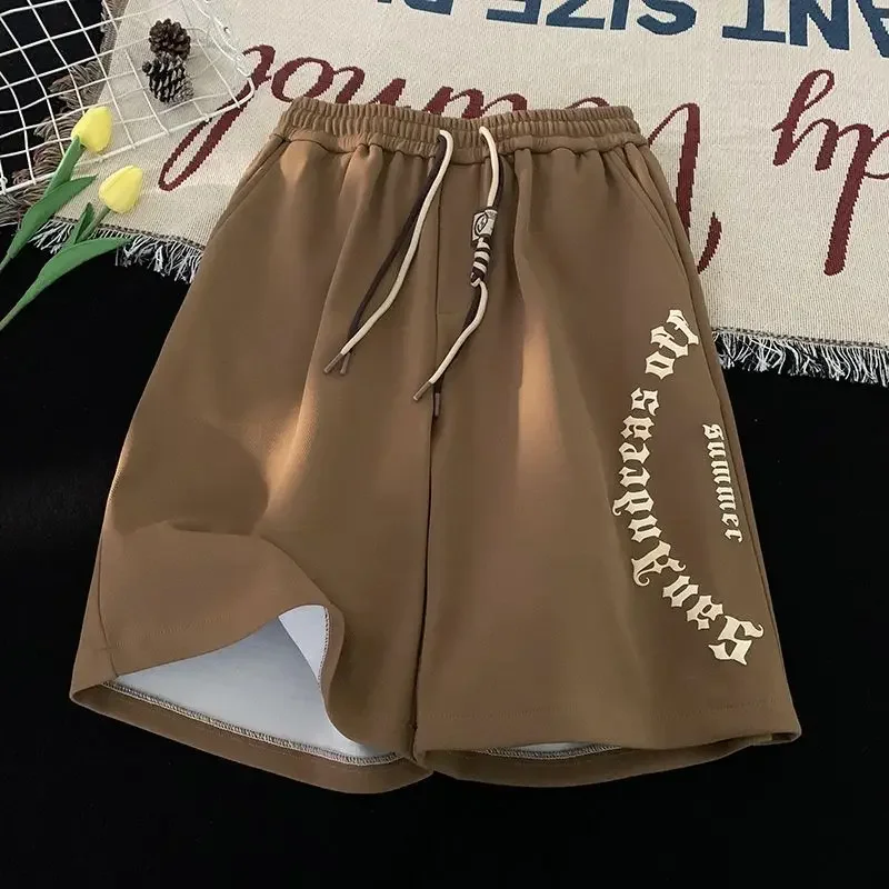 

Шорты для мужчин Свободные мешковатые широкие роскошные горячие предложения Дизайнерская уличная одежда Винтаж 3-х четвертей Лето Xl Тонкие мужские короткие брюки