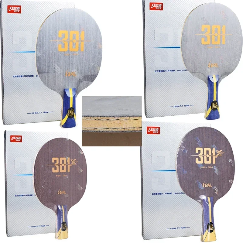 DHS-プロの卓球ラケット,301シリーズ卓球ラケット,5 2,カーボン酸塩,ピンポン,ハリケーン301 301x