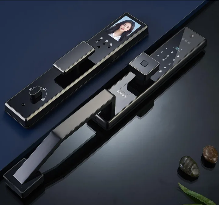 WiFi & for Bluetooth Connected Smart Door Lock Steel Wood Stainless Steel Aluminum Glass Doors Cloud Data Storage