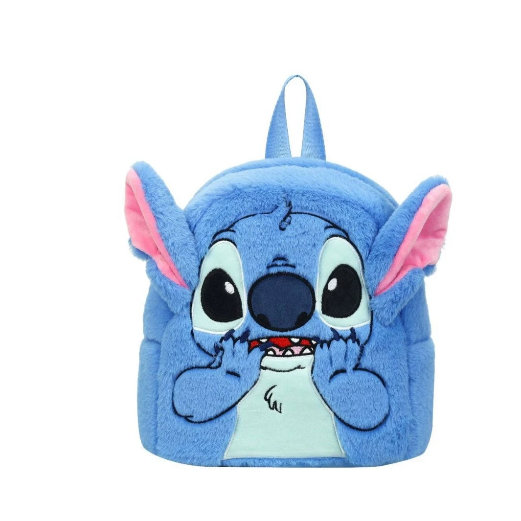 Véritable Disney point en peluche Anime Lilo & Stitch jouets en peluche Kawaii dessin animé mignon sac à dos poupée sac jouets enfants cadeau d'anniversaire