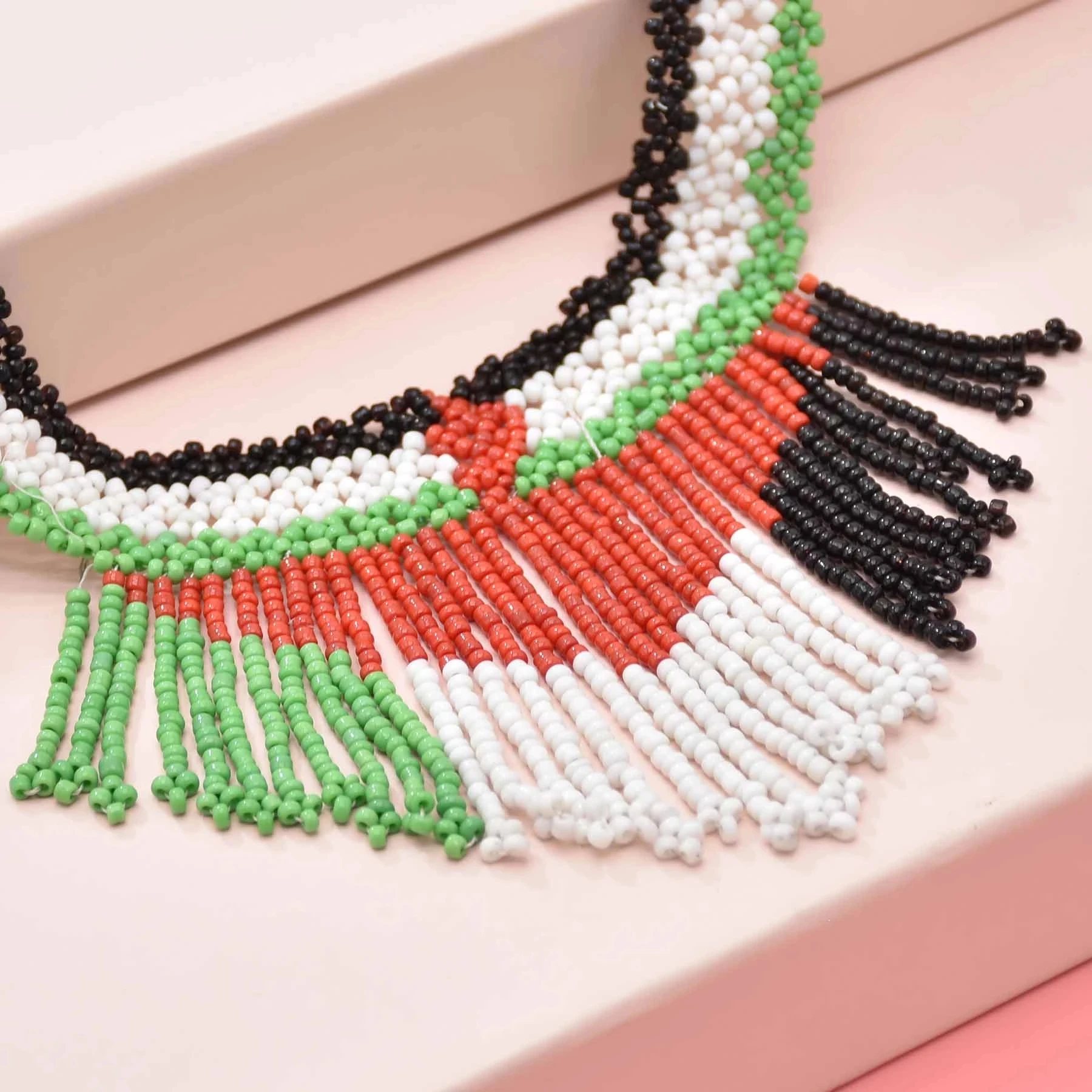 4 Style Colorful Resin Bead Weave Bib Choker Necklace for Women Bohemian Ethnic African Tribe Collar Wedding Jewelry Accessories