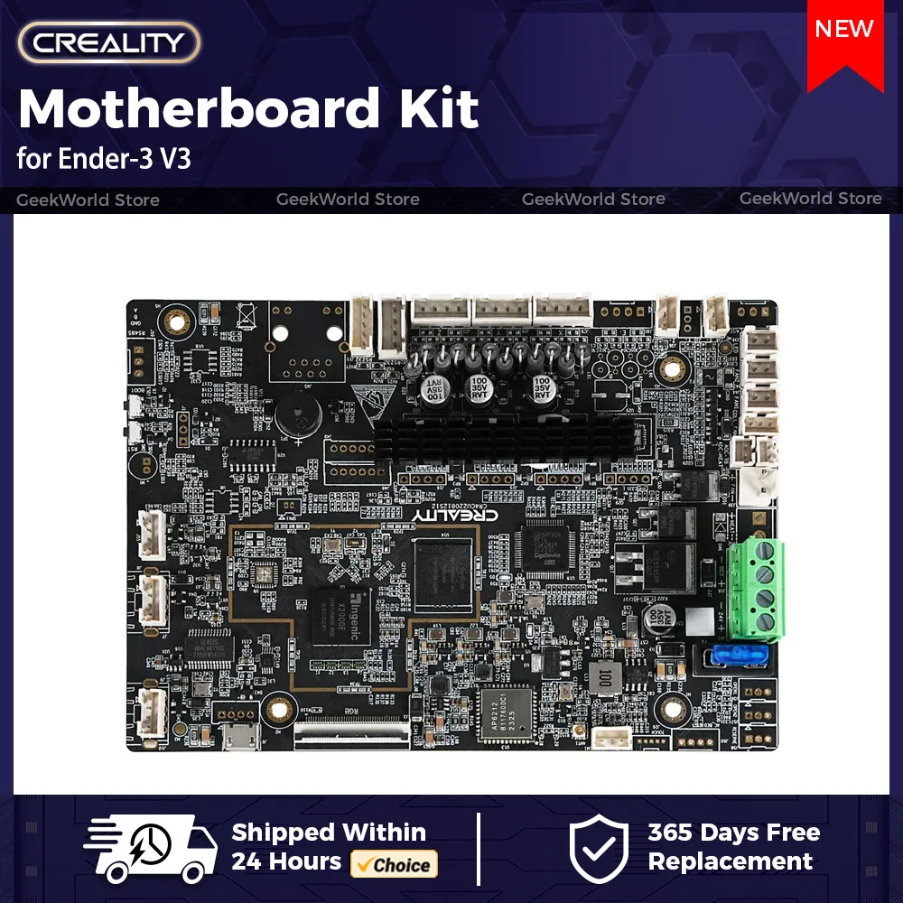 Комплект материнской платы CREALITY Ender-3 V3_CR4CU220812S12_32_T2209_X2000E для Ender-3 V3, оригинальные аксессуары для 3D-принтеров Комплект материнской платы CREALITY Ender-3 V3_CR4CU220812S12_32_T2209_X2000E для Ender-3 V3, оригинальные аксессуары для 3D-принтеров
