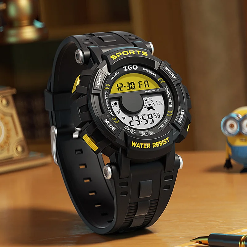 Montre de sport étanche Minions, réveil électronique multifonctionnel, cadeau d'anniversaire pour garçon étudiant, surprise de vacances