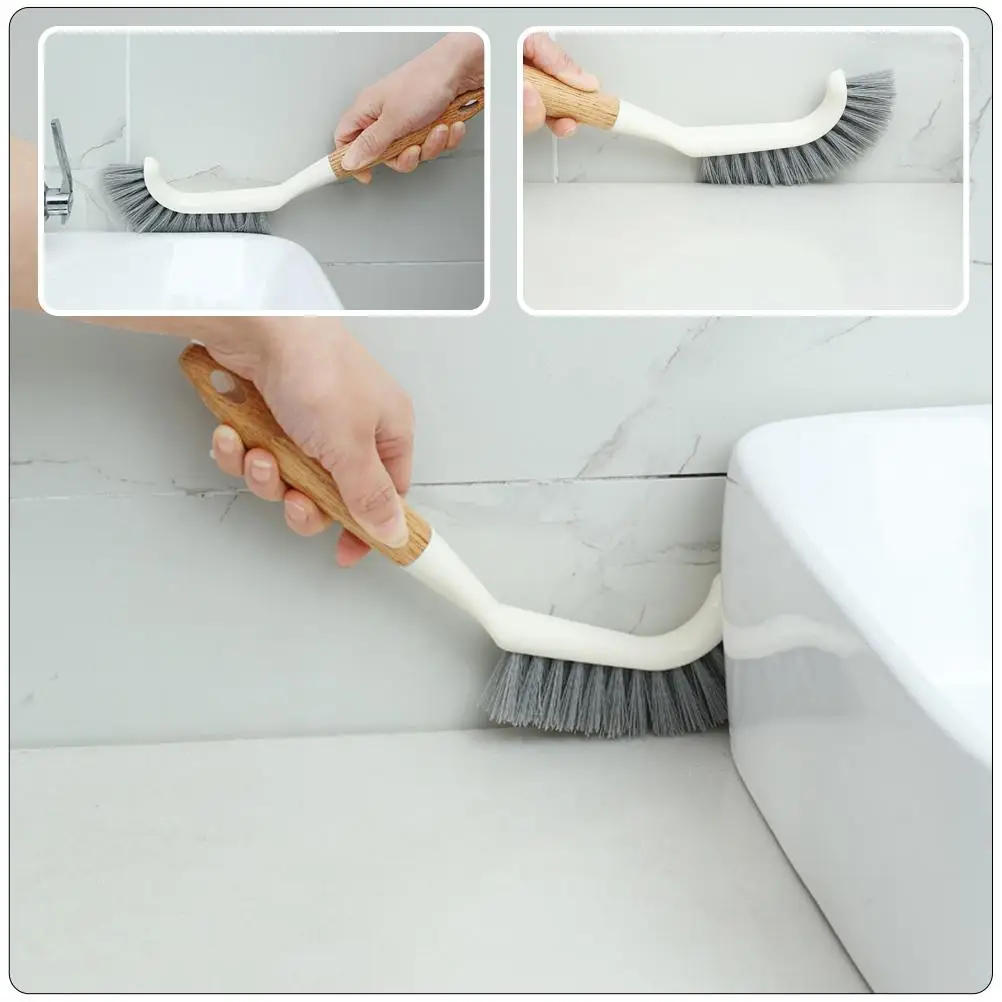 2 個クリーニングブラシ家庭用カーペット浴室用品アクセサリー実用的なトイレの床