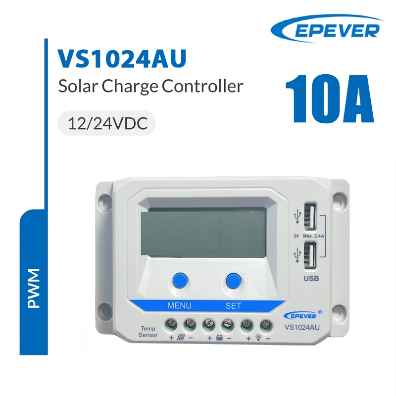 EPEVER 10A 20A 30A 45A 60A PWM Solar Laadregelaar VSAU Smart Zonne-energie Systeem Regulator LCD 12/24/36/48V Max PV 96V - afbeelding 1