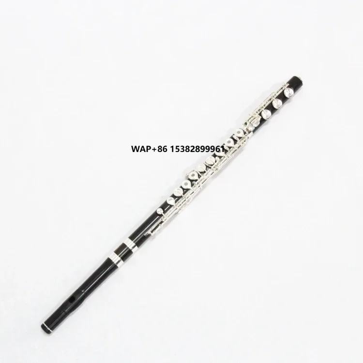 

OEM Chinese Intermediate Head Joint Grenadilla African Blackwood Cfoot 17Open Holes FlautaFluit Flauto Silver Plated Ebony Flute