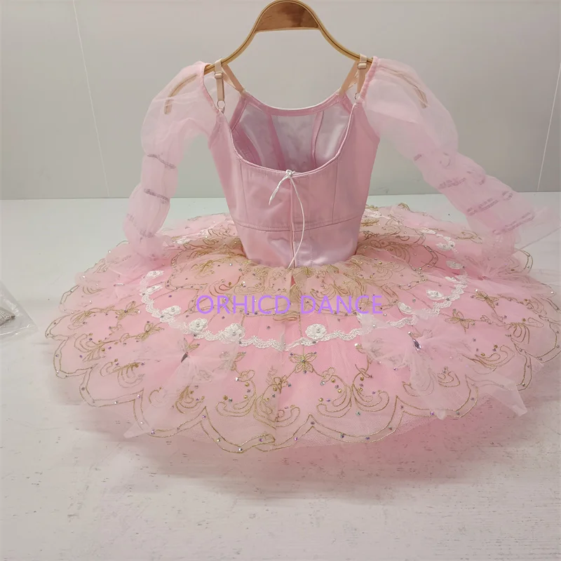 Fashion High Quality Custom Size Kids Girls Puppet Performance Wear Professional Pink Ballet Tutu