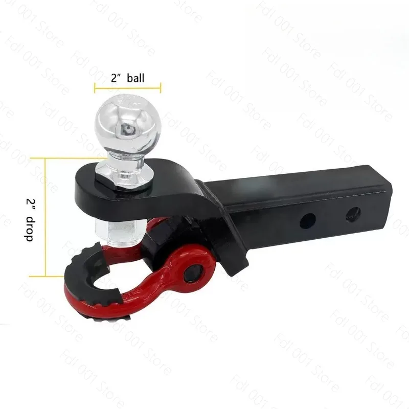 for Welded square tube trailer hook with tongue off-road vehicle modified  arm