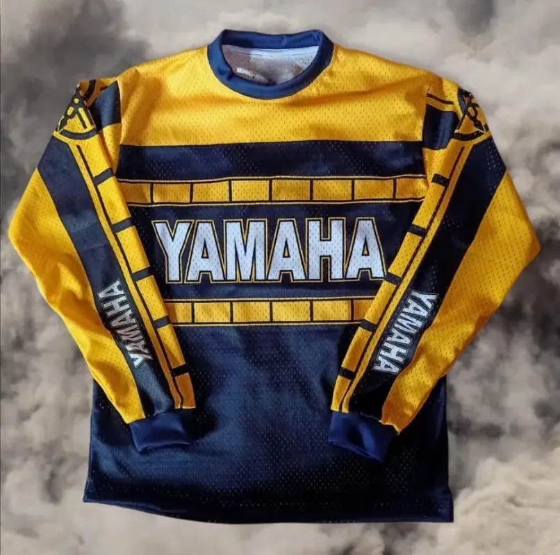 

2026 Summer Hot Selling Yamaha Printed Long Sleeved T-shirt, Men's Women's Fashionable and Personalized Casual Cycling T-shirt