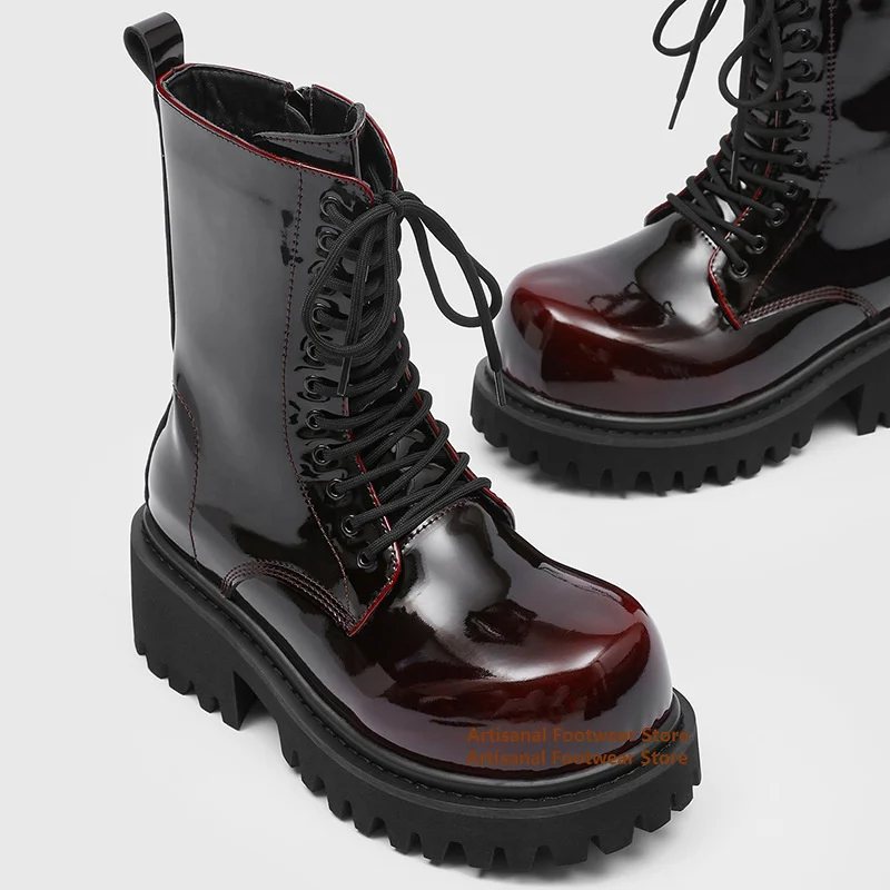 التدرج الملونة براءات الاختراع والجلود أحذية رجالية النمط البريطاني الجانب سستة الأحذية العصرية الفاخرة أحذية رجالي جديد في بوتاس موهير