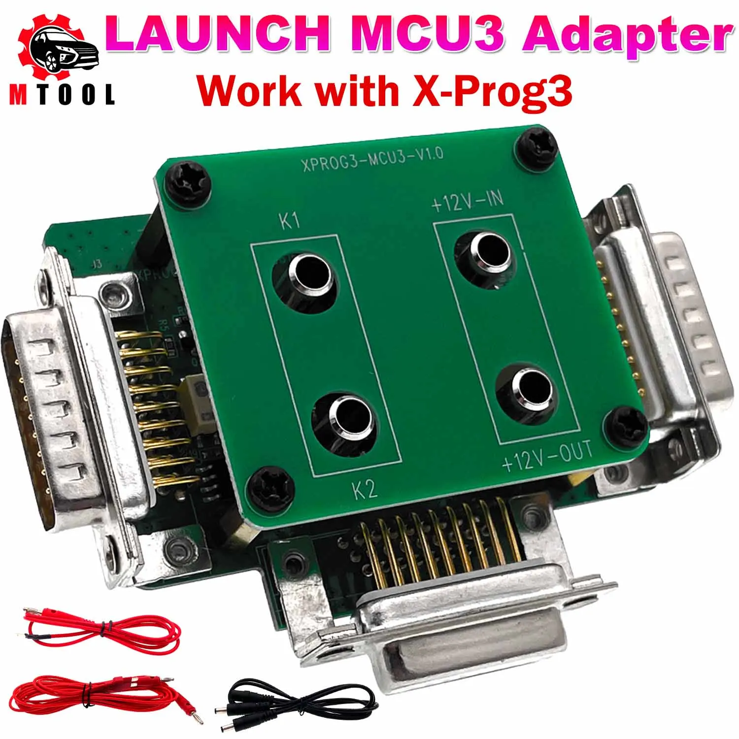 

Launch GIII X431 MCU3 Adapter for X-PROG3 Key Programming for Mercedes/Benz All Keys Lost Kit Anti-theft Adapter ECU TCU Reading