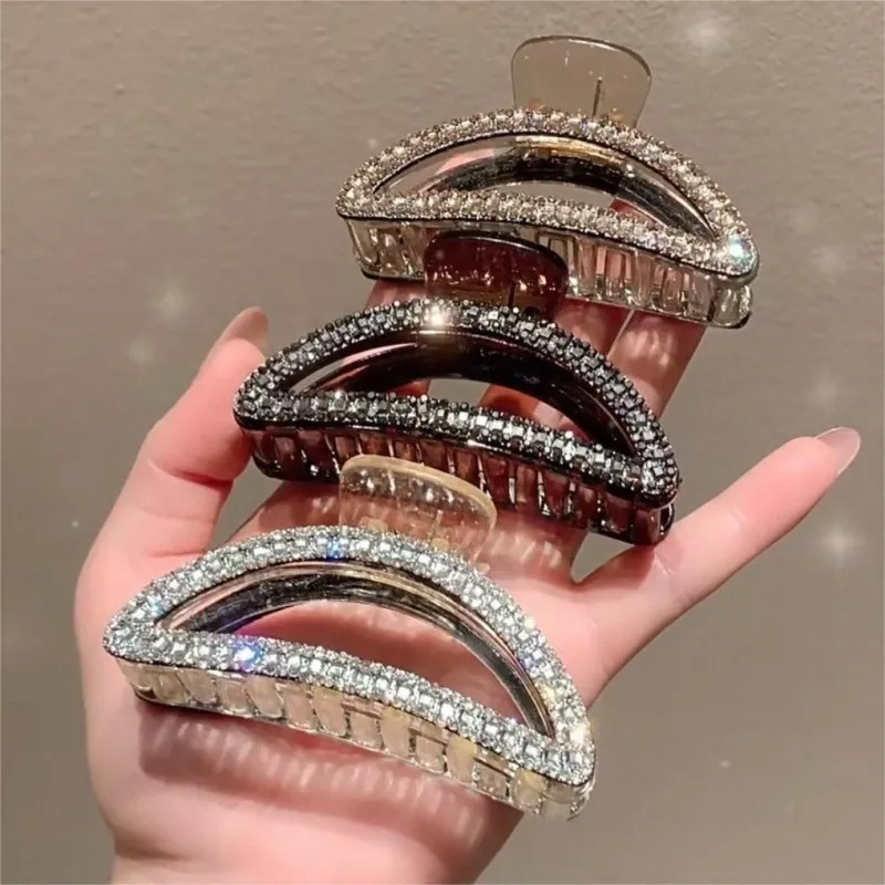 Exquisiter Diamond Crescent Haarnadel-Haarschmuck für Frauen