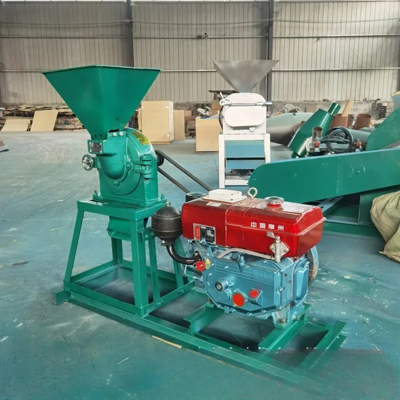 Corn cassava dry mill 11kw motor hammer mill pulverizer