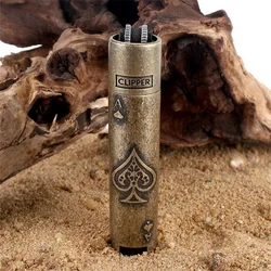 Metal Grinding Wheel Flint Ignition Lighter Portable and Safe Windproof Butane Gas Free Fire Lighters Men Gift