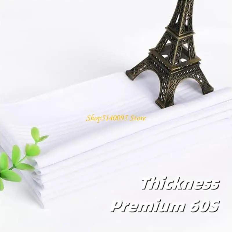 DXAE màu trắng bỏ túi vuông cho phụ nữ khăn tay chiếc khăn tay túi xách cho cô dâu chú rể quà tặng cưới