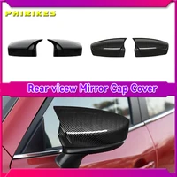 Tapa de espejo lateral para puerta de coche, cubierta de espejo retrovisor exterior para casa, tapa para Mazda 3 Axela 2014 2015 2016 2017 2018 2019