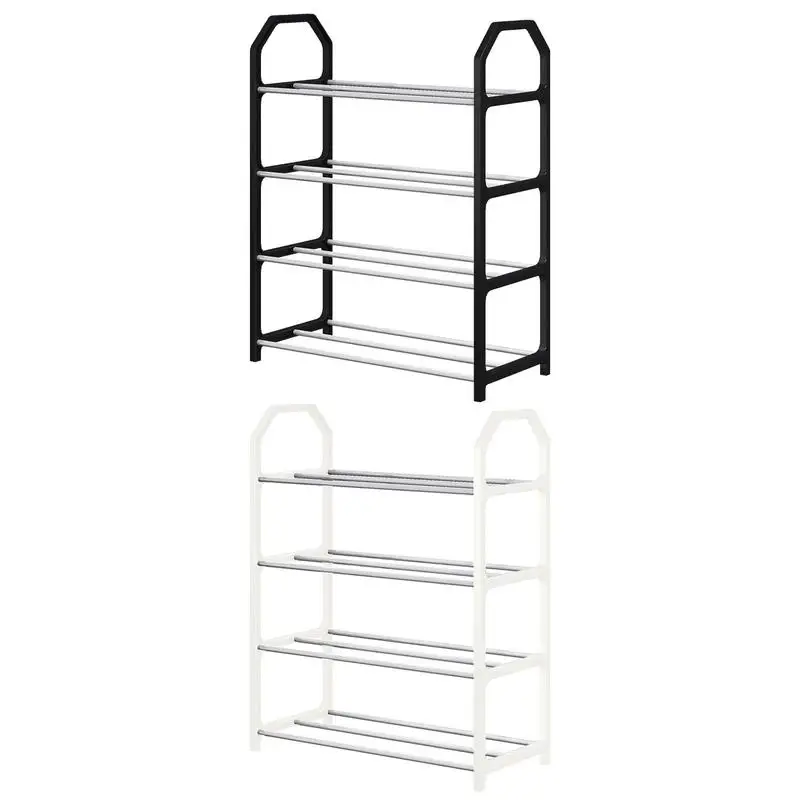 4 Tier Shoe Rack Shoes Organizer Shoerack Organizer Multifunctional Removable Assembly Storage Shelf Hanger Rack For Home Indoor