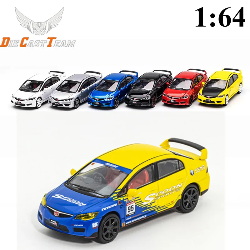 

DCT 1:64 Honda Civic Type-R FD2 Simulated Miniature Alloy Small-Scale Car Model Boy Gift