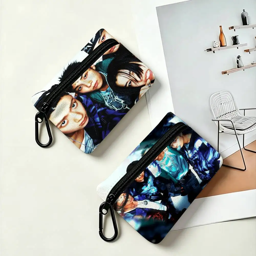 LNGSHOT Hip-hop Wear-resistant Oxford Cloth Coin Purse Portable Backpack Hanging Card Storage Bag