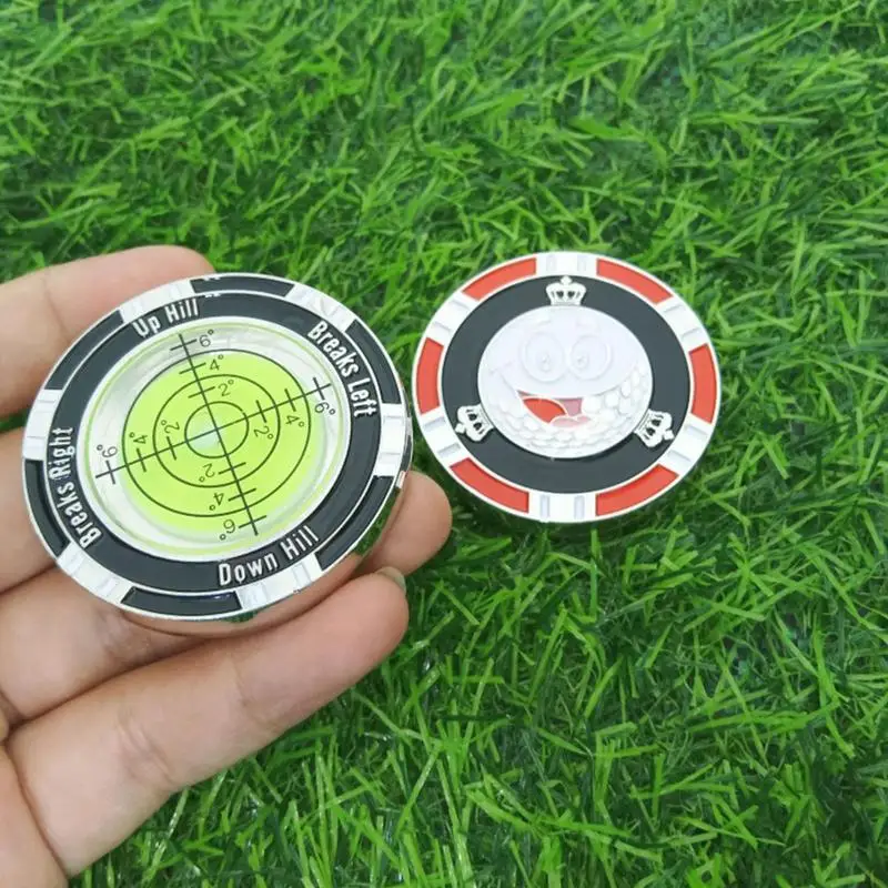 Golf green reader with scale Double-sided golf chip marker Balance Bubble Level Golf Putter Assist Golf accessories