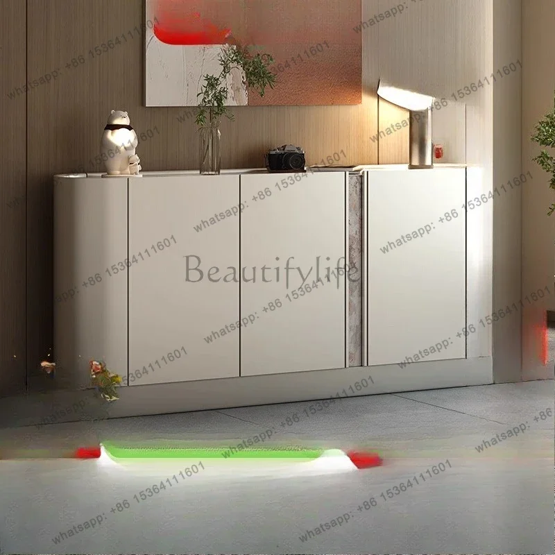 

D25Italian side cabinet modern simple kitchen storage integrated wall storage tea cabinet