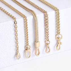 황금 가방 체인 액세서리 금속 확장 체인 겨드랑이 크로스 바디 숄더 벨트 교체 여성 가방 용 가방 스트랩