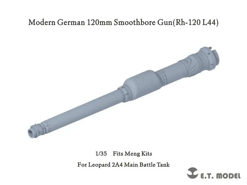 

ETModel P35-342 1/35 Modern German 120mm Smoothbore Gun(Rh-120 L44) 3D Print For MENG Kit