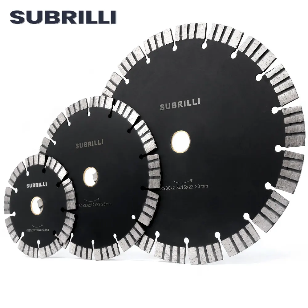 SURBILLI 5 "/7"/9 "أسطوانة تقطيع الماس شفرة المنشار الجاف للجرانيت الرخام بلاط الخرسانة الخزف قاطع حاد لطاحونة الزاوية