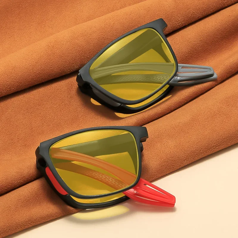 Modische, zusammenklappbare Blaulichtfilterbrille für Damen und Herren, im Vintage-Stil, mit quadratischem Gestell, zum Schutz der Augen, optische Brille, Anti-Strahlungs-Brille. – Detail 2