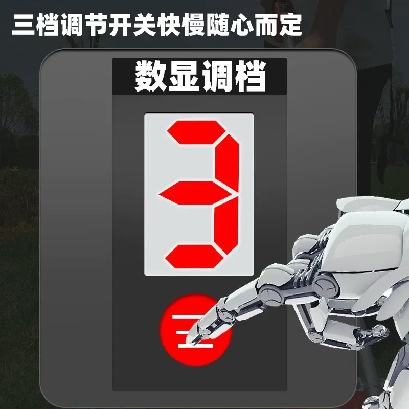 Rechargeable brushless electric lawn mower, backpack garden household lawn mower, irrigation mower