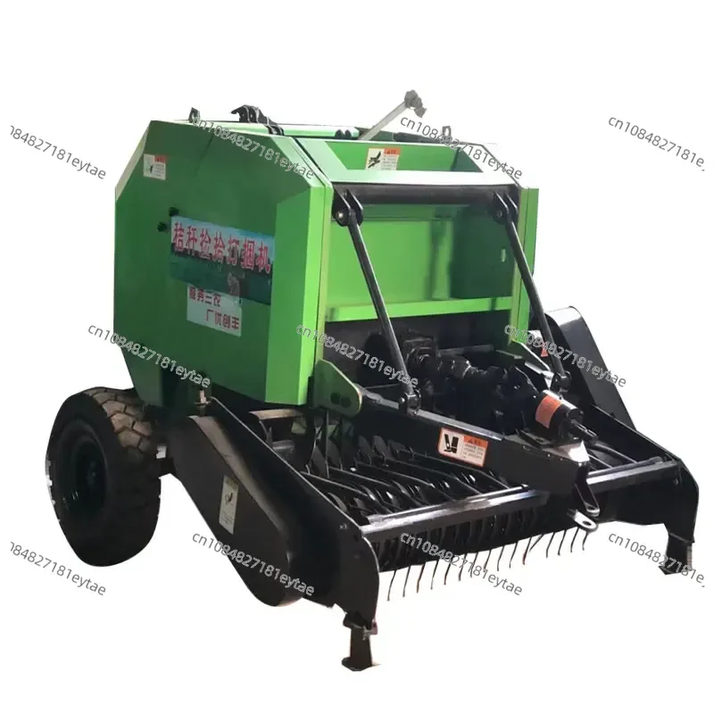 

Agricultural corn straw crushing, picking and packing machine