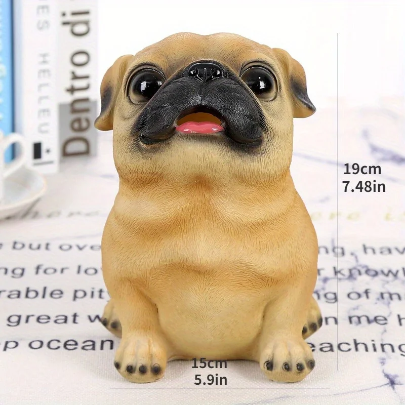 قطعة واحدة من حصالة الورق المصنوعة من الراتنج - حصالة على شكل حيوانات كبيرة للبالغين، هدايا الحفلات، ديكور المنزل. #4