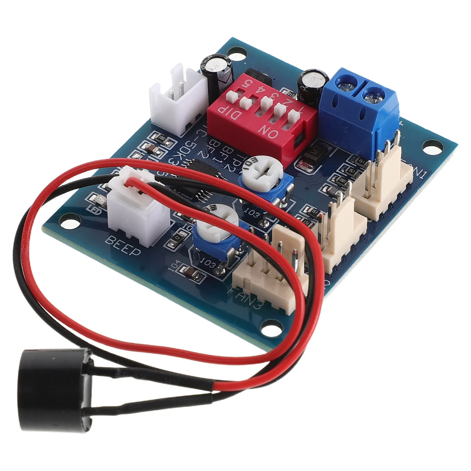 Dc 12V 4 Wire Pwm Pc Fan Speed Control Board Temperature Controller Module CPU Cooling Fan Automatic Speed Adjustment